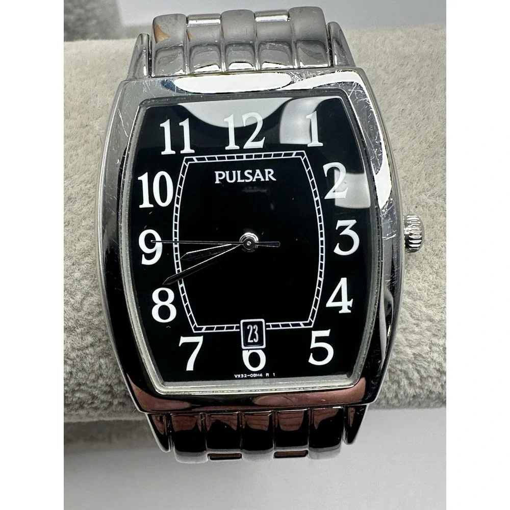 Pulsar‎ By Seiko VX32-0AE0 Mens Dress Watch New Battery 31MM 7.5